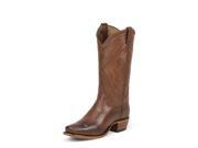 Tony Lama Western Boots Mens Square Toe Leather 9 D Tan Jersey 6104C