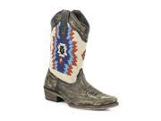 Roper Western Boots Womens Bead Azteca 6.5 B Brown 09 021 0923 0681 BR