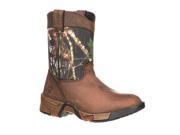 Rocky Outdoor Boots Boys 6 Wellington 12 Child Mossy Oak FQ0003639