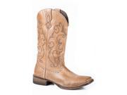 Roper Western Boots Womens Lindsey Leather 7 B Tan 09 021 0910 0959 TA