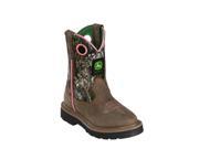 John Deere Western Boots Girls Kids Cowboy 8.5 Infant Camo Pink JD2198