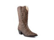 Roper Western Boots Womens Glitter 8.5 B Brown 09 021 1556 0766 BR
