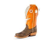 Olathe Western Boots Boys Cowboy Kids Longhorn 9 Child Brown OK29