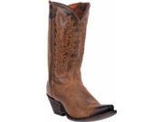 Dan Post Western Boot Womens 11 Trish Leather Zipper 6.5 M Tan DP3631
