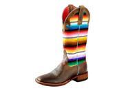 Macie Bean Western Boots Womens Lefty s Poncho Serape 10 M Brown M9078