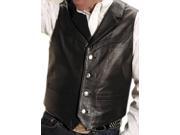 Roper Western Vest Mens Leather Button 2XL Brown 02 075 0510 0504 BR