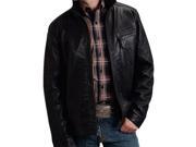 Stetson Western Jacket Mens Leather Zip XL Black 11 097 0539 6607 BL