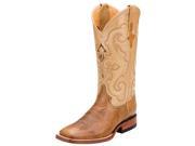 Ferrini Western Boot Men Kangaroo Leather 9 EE Antique Saddle 10893 15