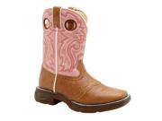 Durango Western Boots Girls 8 Lacey Cowboy Heel 13 Child Tan BT287