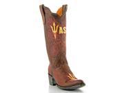 Gameday Boots Womens Western Arizona Sun Devils 9.5 B Brass AZS L074 1