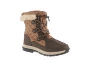 Bearpaw Boots Womens Bethany Quilted Nylon 7 Chocolate Bronze 1845W