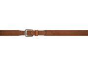 3D Belt Mens Western Leather Basketweave Tooled Antique 38 Brown 7162