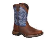 Durango Western Boot Boy 8 Cowboy Square Toe 5.5 Infant Brown DWBT051