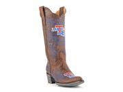 Gameday Boots Womens Western Louisiana Tech 7.5 B Brass Blue LT L156 1