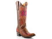 Gameday Boots Womens Western Mississippi Rebels 7 B Brass MS L018 1