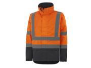Helly Hansen Work Jacket Mens Alta Insulated XS Orange Charcoal 70335