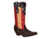 Durango Western Boots Womens 12 Crush Stars Stripes 9 M Brown DRD0060