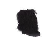 Bearpaw Boots Womens Boetis Curly Lamb Fur 11 8 Black 1294W