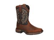 Durango Western Boot Boys 8 Cowboy Heel Leather 4.5 Youth Tan DWBT050