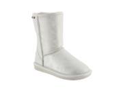 Bearpaw Boots Womens Emma Pull on Suede Wool 11 White Silver 608W