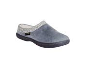 Old Friend Slippers Womens Emma Terry Cloth Padded 12 Grey 340153