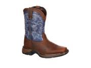 Durango Western Boot Boy 8 Cowboy Square Toe 8.5 Infant Brown DWBT052