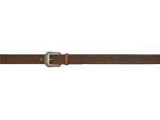 3D Belt Western Mens Leather Tooled Basketweave Antique 32 Brown 2314