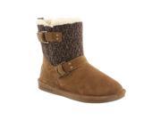 Bearpaw Boots Womens Nova D ring Woven Wool Blend 9 Hickory 1807W