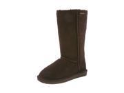 Bearpaw Boots Womens Emma Pull on Suede Wool 6 Chocolate 612W