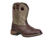 Durango Western Boots Boys 8 Saddle Rocker Heel 5 Youth Brown BT306