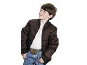 Roper Western Jacket Boys Zipper Quilted L Brown 03 397 0761 0780 BR