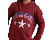 Roper Western Sweatshirt Girls Hoodie Flag XS Red 03 083 0513 6020 RE