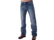 B. Tuff Western Jeans Mens Denim Asphalt 30 Reg Medium Wash MASPLT