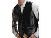 Roper Western Vest Mens Leather Vest Snap S Black 02 075 0520 0500 BL