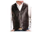 Roper Western Vest Mens Leather Snap 3XL Brown 02 075 0520 0701 BR