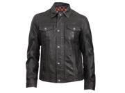 Durango Western Jacket Men Leather Company Cow Puncher M Black DLC0047
