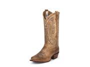 Tony Lama Western Boots Mens Travis Cowboy Stitched 9 D Beige CE4064