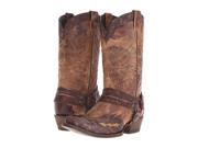 Stetson Western Boots Mens Outlaw Leather 10 D Tan 12 020 6104 0834 TA
