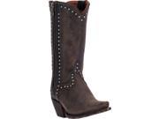 Dan Post Western Boots Womens 11 Cowboy Heel Studs 8 M Brown DP3637