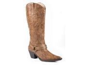 Roper Western Boots Womens Look At Me 6.5 B Tan 09 021 1556 1045 TA