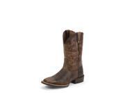 Justin Western Boots Mens Square Buffalo 9 D Antique Brown SV7216