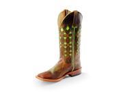 Horse Power Western Boots Mens Square Inlay 11 D Toast Bison HP1783