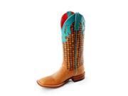 Macie Bean Western Boots Womens Funky Flounder 7.5 M Honey Crazy M9086