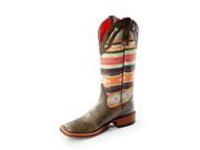 Macie Bean Western Boots Womens Marfa Roper Aztec Tabs 6 M Black M9081