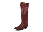 Tony Lama Western Boots Womens Fashion Baja 15 Shaft 8 B Red VF3044