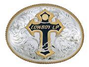 Montana Silversmiths Belt Buckle Men Cowboy Up Silver Gold 2165 101015