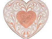 Montana Silversmiths Belt Buckle Womens Heart Filigree Copper 27400C