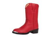 Durango Western Boots Girls 8 Round Toe Cowboy Heel 3 Child Red BT855