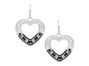 Montana Silversmiths Jewelry Women Earrings Barbed Heart Silver ER3059
