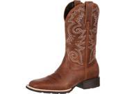 Durango Western Boots Mens 12 Mustang Flex Sole 9.5 W Brown DDB0083